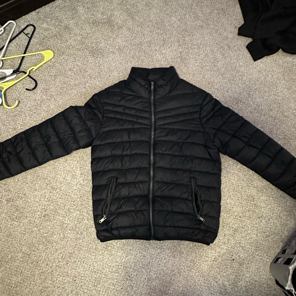 Men's Black Puffer Jacket